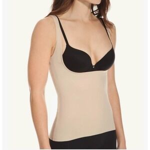 TC Fine Intimates 4141 Firm Control Torsette Camisole Black Sz 2X